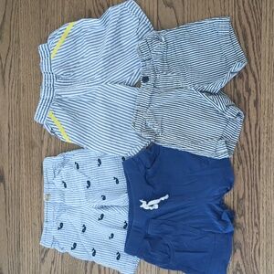 4 PAIR Boys Shorts- 2T Little Me, Red Beans MORE